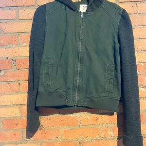 Utility hoodie sweatshirt jacket size M Ashley By 26 International